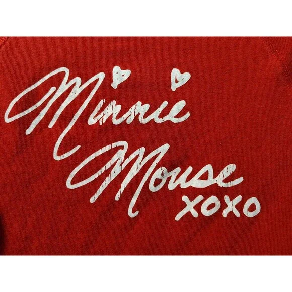 Disney Parks Walt Disney Minnie Mouse Red Sweater Sweatshirt Child's XL Wdw - Picture 13 of 13